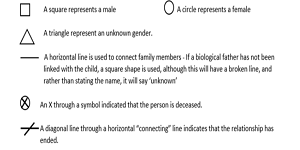 Leeds Safeguarding Children Partnership - practitioners-tool-kit - genogram-symbols